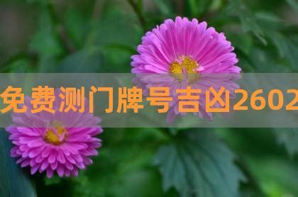 门牌号吉凶|门牌号吉凶测试查询